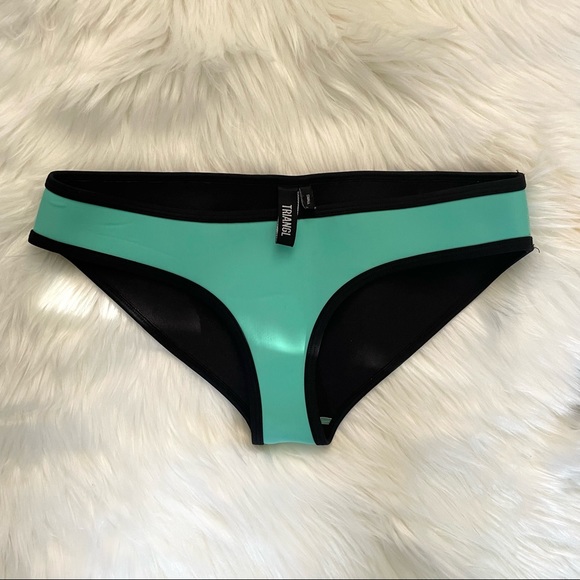 triangl swimwear Swim Triangl Swim Aqua Blue Neoprene Swimsuit Bottom Size Small Poshmark
